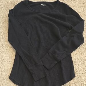 Old Navy Small Black Thermal Type Shirt